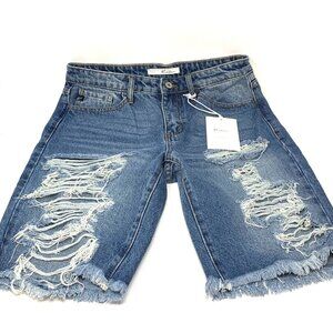 Kancan Women's Boyfriend style ripped shorts MEDIUM